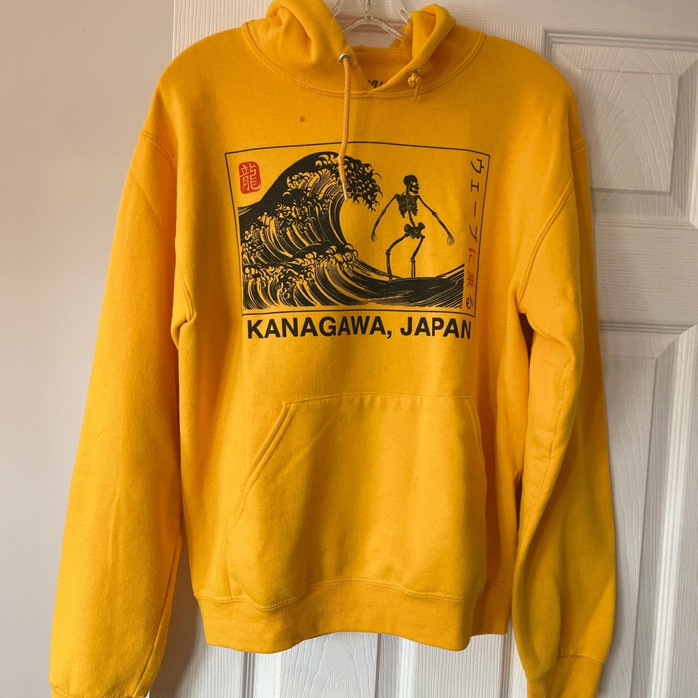 Yellow Graphic Hoodie
